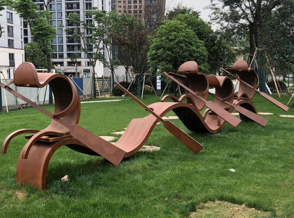 堆龙德庆锈钢板造型